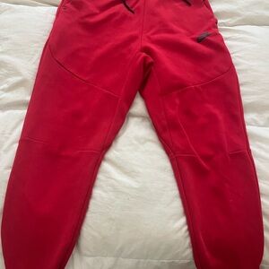 Nike Red Kids' Joggers with Black Swoosh